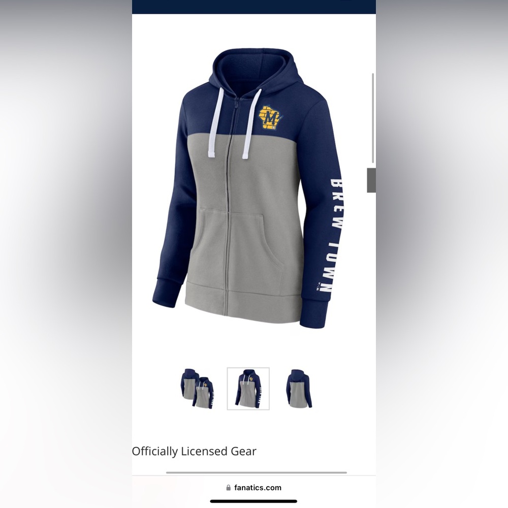 Milwaukee zip up hoodie ladies 2X